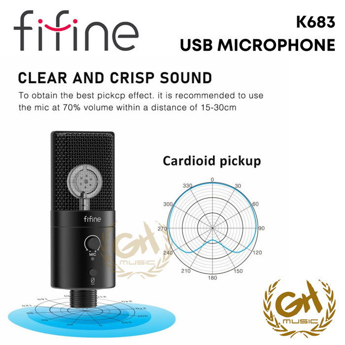 Jual Fifine K683B, Usb Microphone With Type A & Type C Connectors ...
