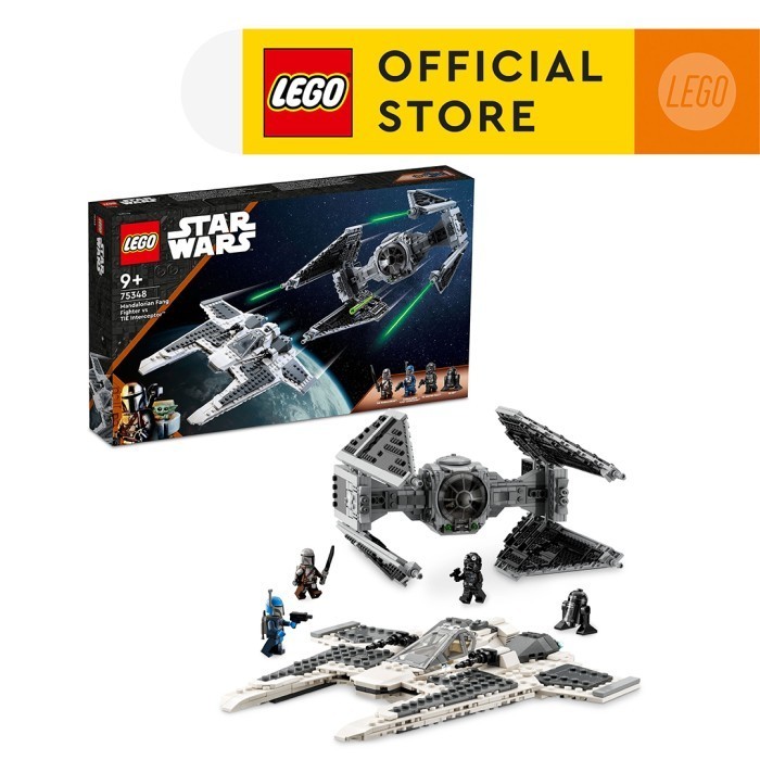 Jual LEGO Star Wars 75348 Mandalorian Fang Fighter vs. TIE Interceptor ...