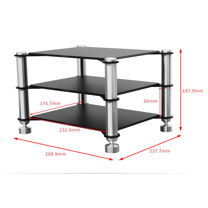 Jual Topping Sr2 Audiophile Aluminum Acrylic Rack For Dac / Amplifier ...