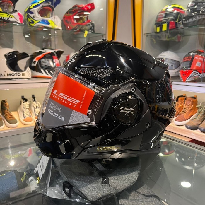 Jual Helm Ls2 Ff901 Advant-X Solid Gloss Black Modular Helmet | Shopee ...