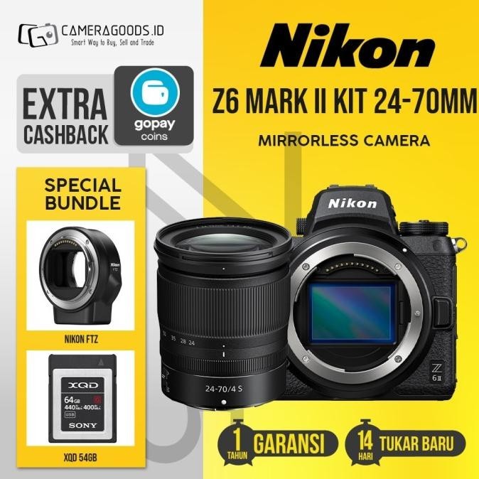 Jual Nikon Z6ii Kit 24 70mm F4 S Mirrorless Digital Camera Nikon Z6 Mark Ii Shopee Indonesia 0398