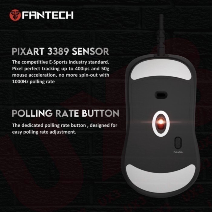 Jual Fantech Ux3 Helios Rgb Gaming Mouse With Pixart 3389 Sensor 69 ...