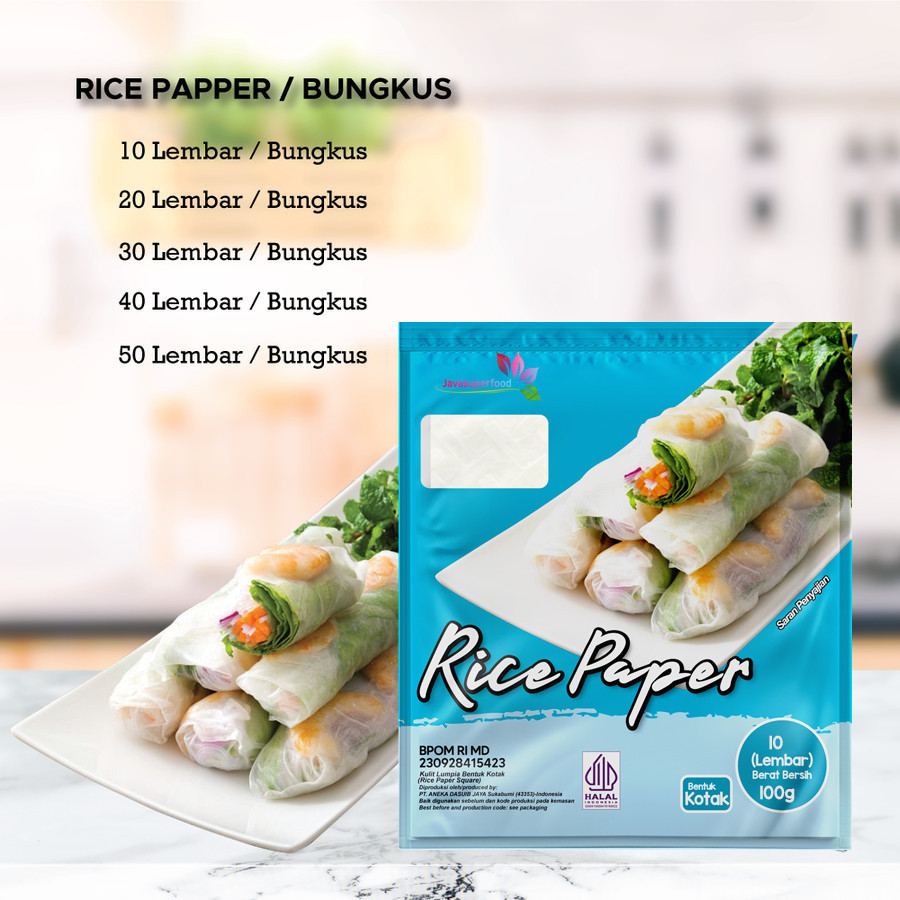 Jual [BELI 3 GRATIS 1] Rice Paper 100G / Banh Trang High Quality Rice ...
