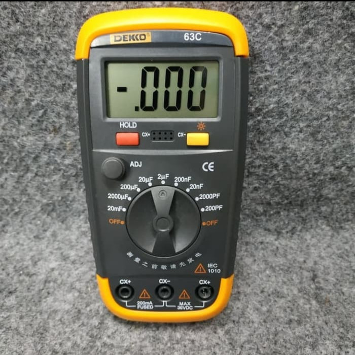 Jual capasitor meter kapasitor meter capasitance meter dekko 63c ...