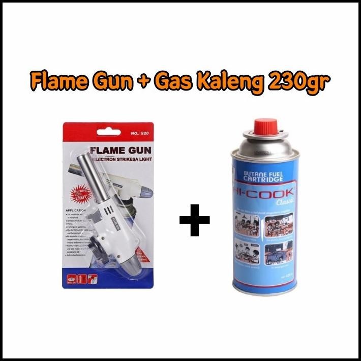 Jual Termurah Flame Gun Blow Torch Pematik Api Dan Hi Cook Gas Kaleng Butane Gr Shopee