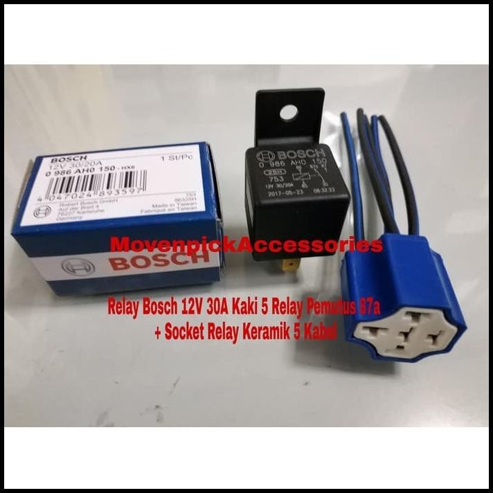 Jual Hot Deal Relay Bosch V A Kaki Relay Pemutus A Socket Relay Keramik