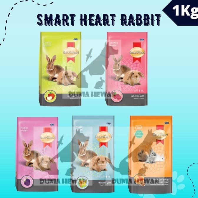 Jual Makanan Kelinci Smart Heart Rabbit/ SmartHeart Rabbit 1kg 1 kg ...