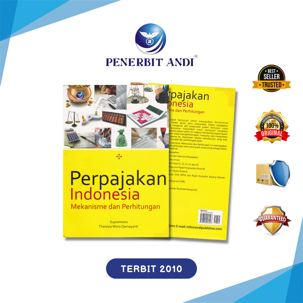 Jual Penerbit Andi Buku Perpajakan Indonesia Mekanisme Dan Perhitungan Theresia Woro