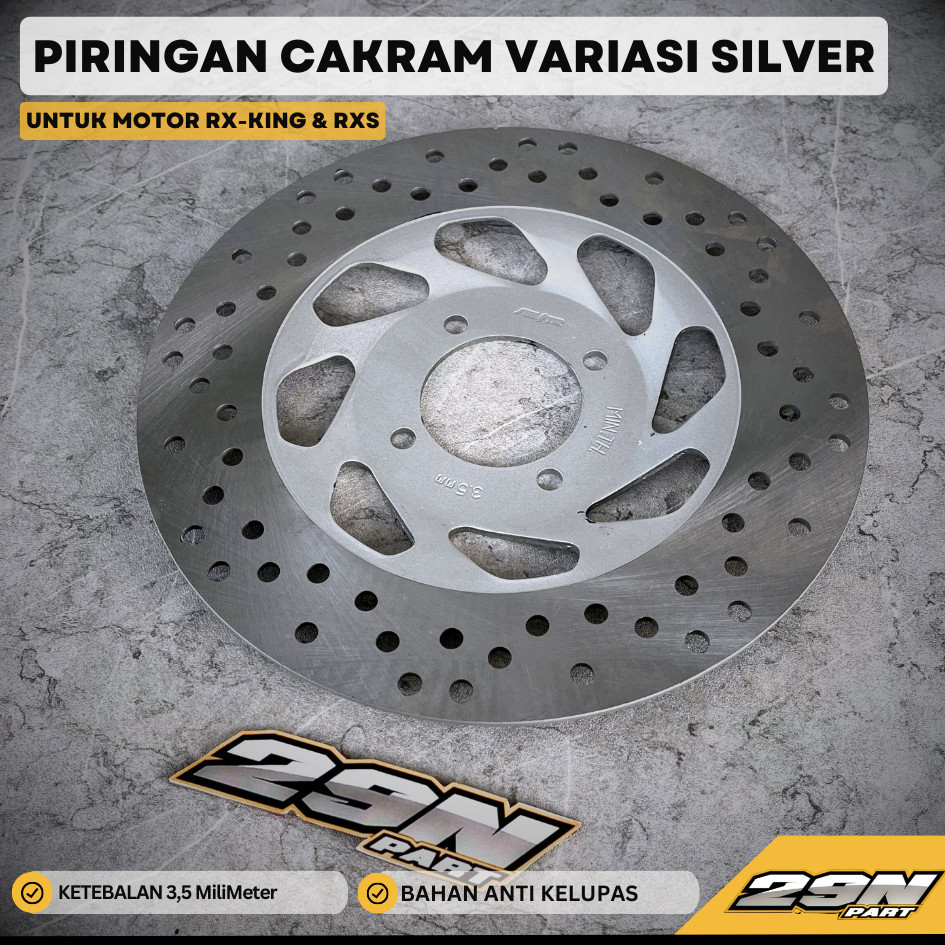 Jual PIRINGAN CAKRAM DISC BRAKE RX KING RXK RXZ RXS SILVER | Shopee ...