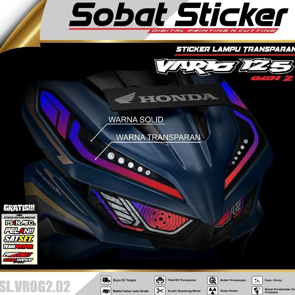 Jual Gh Stiker Lampu Vario Gen Sb Sobat Sticker