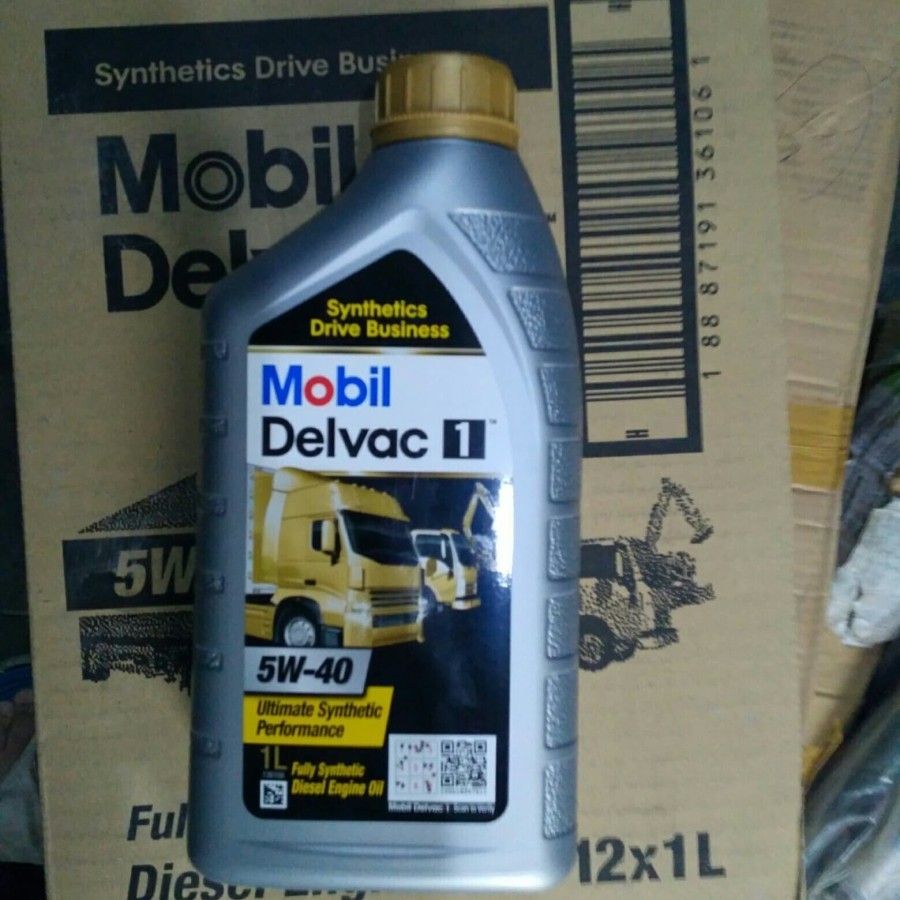 Jual oli Mobil DELVAC 1 5W-40 FULLY SYNTHETIC DIESEL ENGINE OIL 100% ...