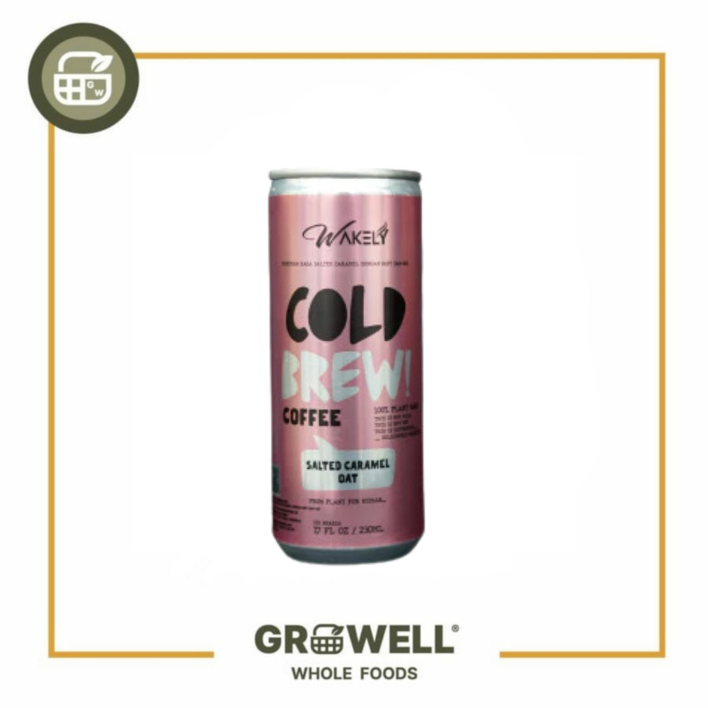 Jual WAKELY COLD BREW COFFEE SALTED CARAMEL OAT LATTE 230ML | Shopee ...