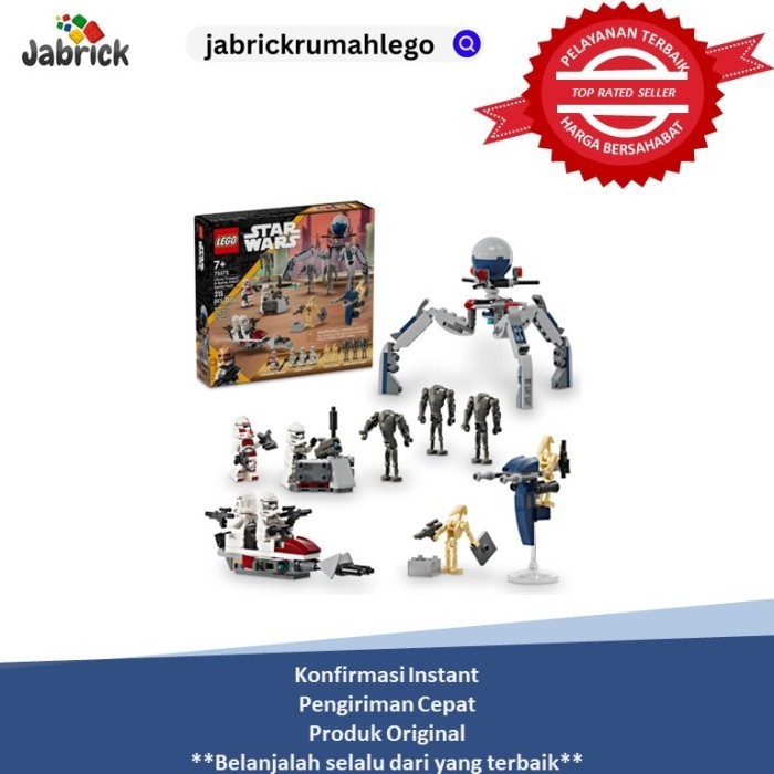 Jual LEGO 75372 Star Wars Clone Trooper & Battle Droid Battle Pack ...