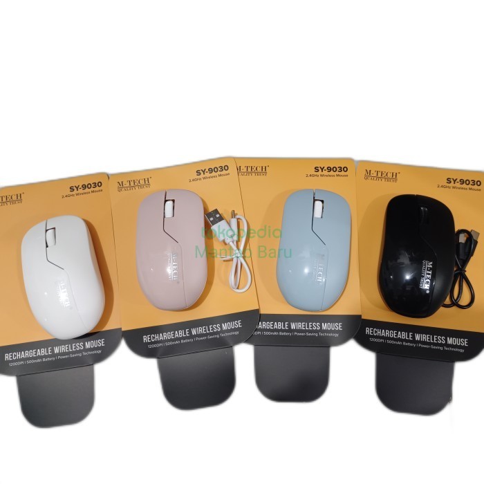 Jual M-Tech Sy9030 Mouse Wireless Rechargeable Silent Click | Shopee ...