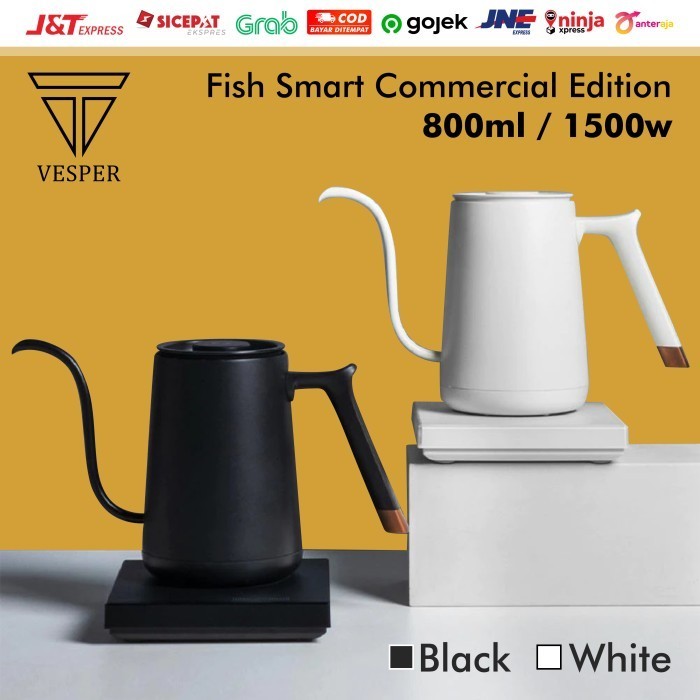 Jual Timemore Fish Smart Electric Kettle 800Ml Teko Air Kopi Listrik