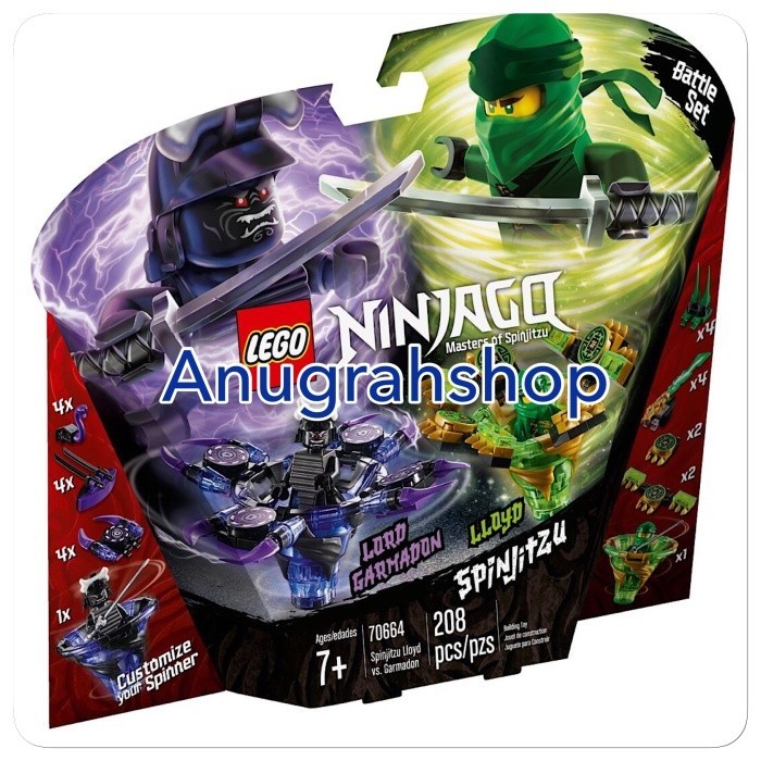 Jual LEGO 70664 NINJAGO Spinjitzu Lloyd Vs Garmadon - Blocktopia ...
