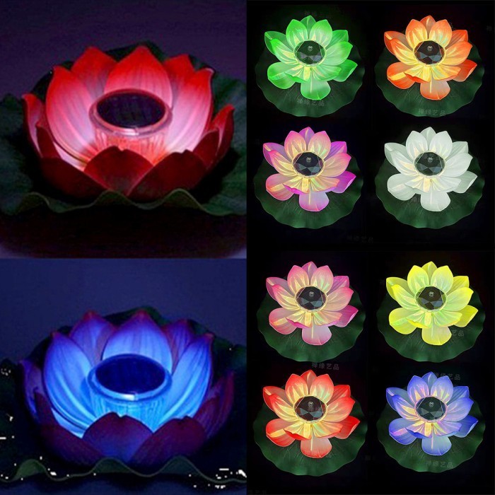 Jual Lampu Led Bunga Teratai Lampu Apung Led Lotus Dekorasi Kolam Air ...