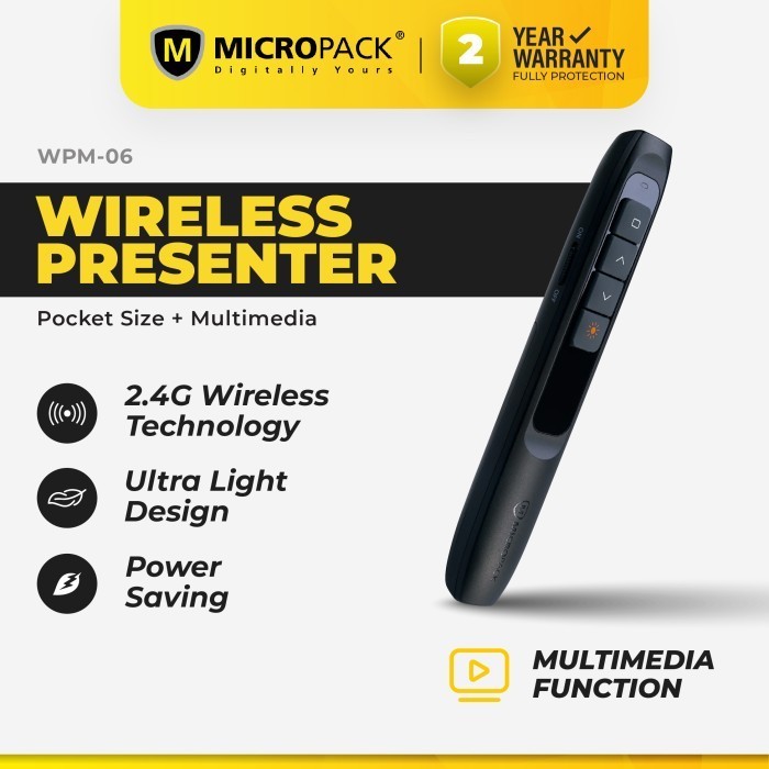 Jual Micropack Wireless Presenter Mouse Pocket Pointer Lite - (WPM-06 ...