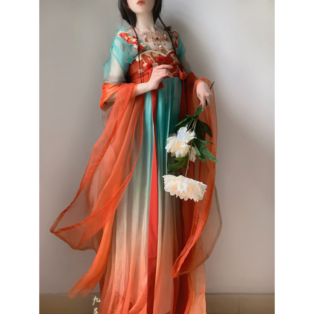 Jual Original Hanfu One-Piece Cheko Skirt Embroidery Han Elements ...