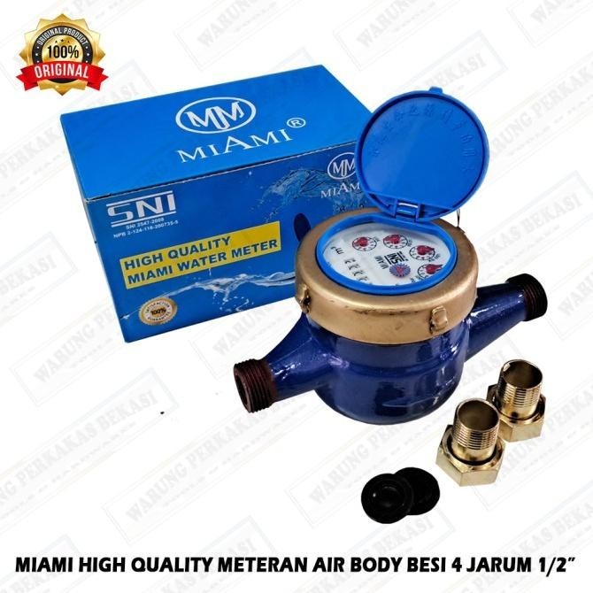 Jual Meteran Air Pam Body Besi 1/2