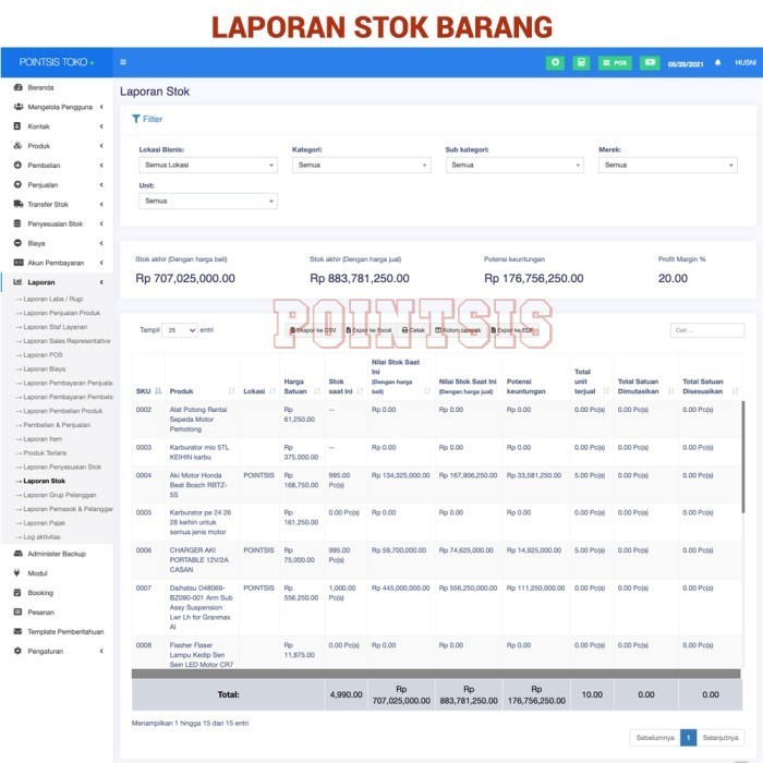 Jual Source Code Aplikasi Kasir Pos Ultimatepos 3.4 Laravel | Shopee ...