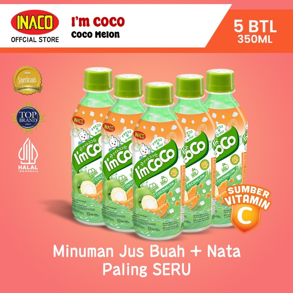 Jual INACO I'm Coco Cocomelon 350ml - 5pcs | Shopee Indonesia
