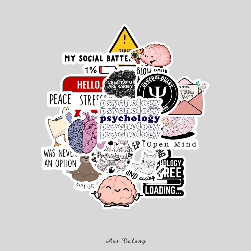 Jual Stiker Psikologi Sticker Vinyl Doff Laminasi Sticker Mental Health ...