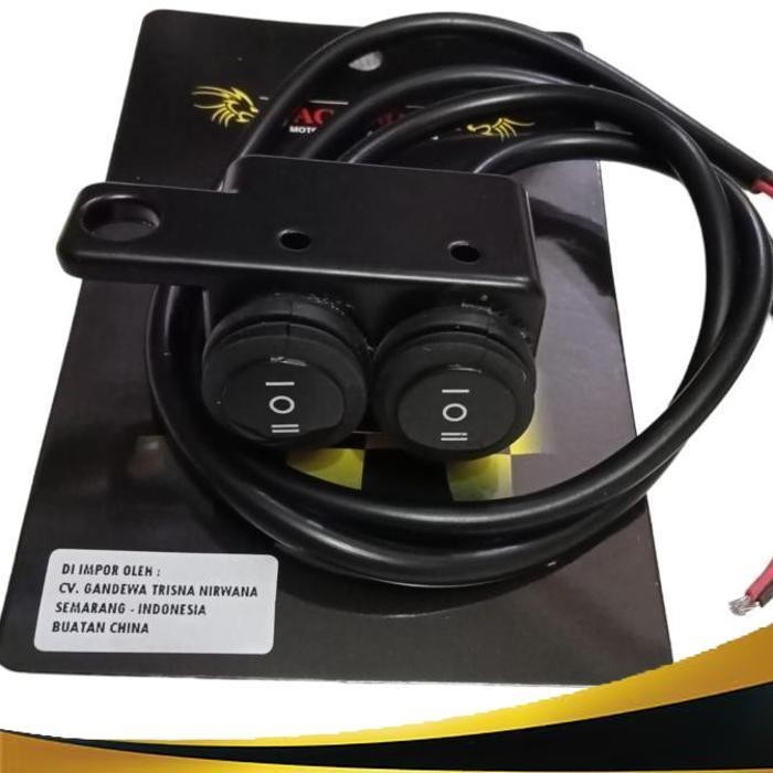 Jual | AGM | SAKLAR KIRI DOBLE ON OFF KOTAK BESI PREMIUM | Shopee Indonesia