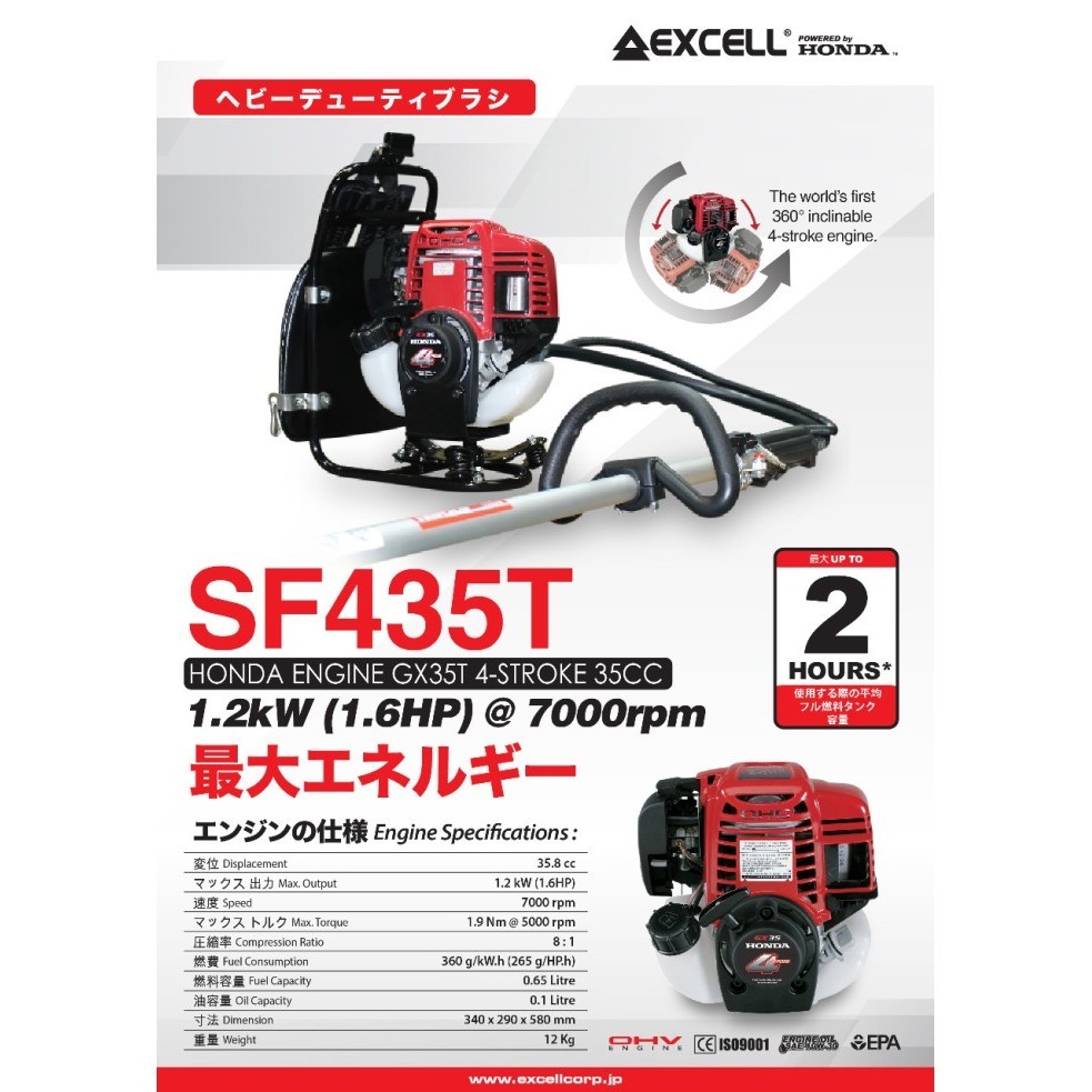 Jual Mesin potong rumput HONDA JAPAN Excell SF435T SF 435 T 4 tak ...