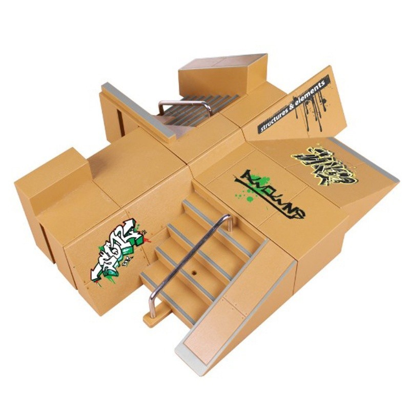 Jual UU 8pcs Skate Park Kit Ramp Parts untuk Tech Deck Fingerboard Mini ...