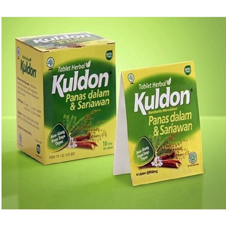 Jual KULDON TABLET DUS ISI 10 STRIP X 4 TABLET MEREDAKAN PANAS DALAM ...