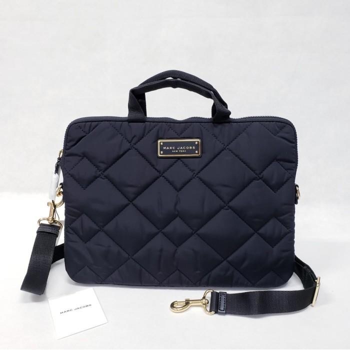 Jual MARC JACOBS QUILTED LAPTOP BAG BLACK | Shopee Indonesia
