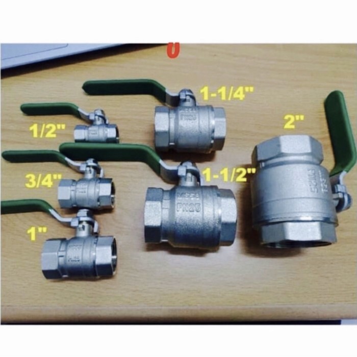 Jual 1 BALL VALVE DRAT PN25 (1 INCH) BESI GALVANIS 25 STOP KRAN BELLO