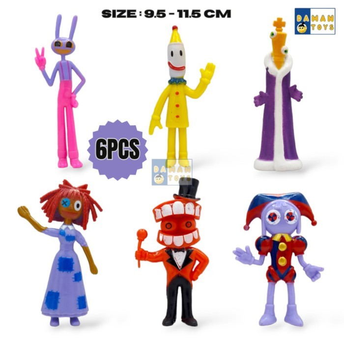 Jual Action Figure Amazing Digital Circus Pomni Jax Gangle Caine ...