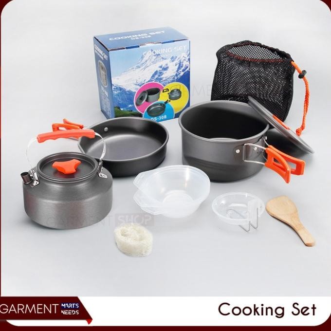 Jual Kompor Nesting Set Alat Masak Camping DS 308 Cooking Portable ...