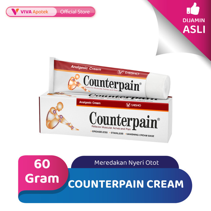 Jual Counterpain Cream untuk Meredakan Nyeri Otot (60 Gram) | Shopee ...