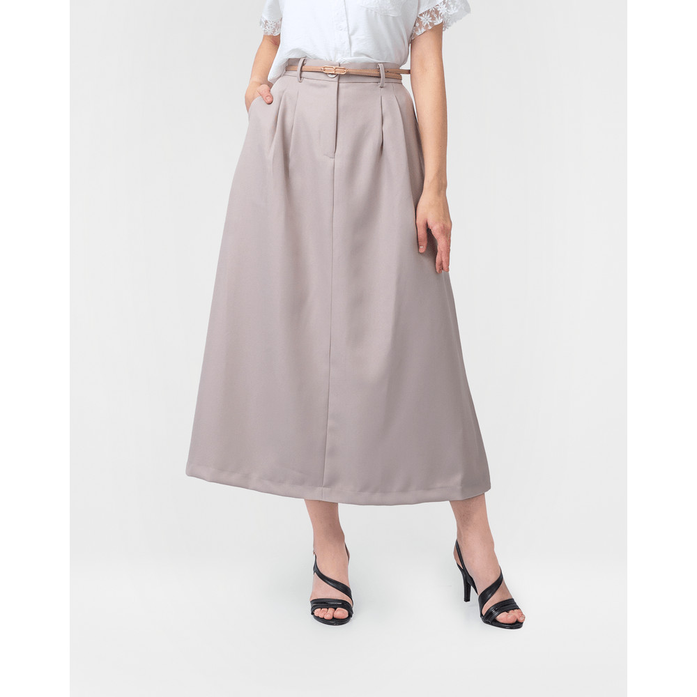 Jual Elizabeth Clothing – Rok A Line 0595-1682 (Free Belt) | Shopee ...