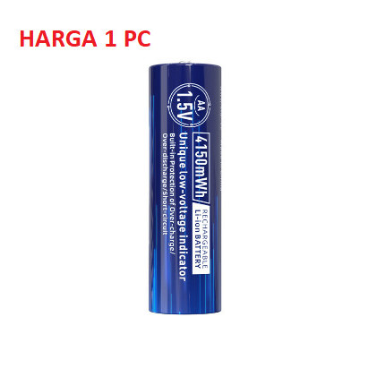 Jual XTAR 1.5V AA 4150mWh Battery Rechargeable Li-ion/ (1 PC BATTERY ...