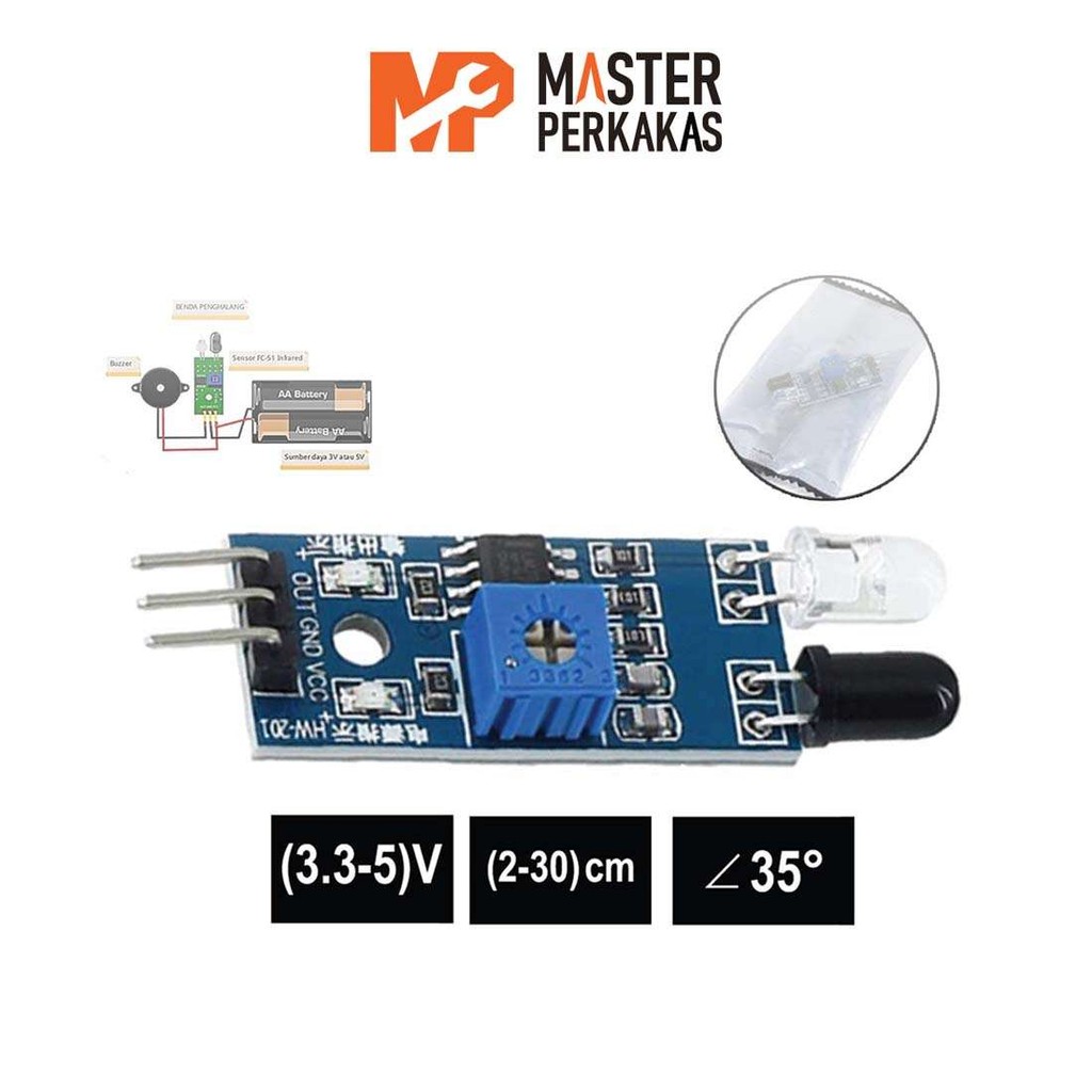 Jual Sensor Inframerah IR Infrared MP / Pendeteksi Halangan Rintangan ...