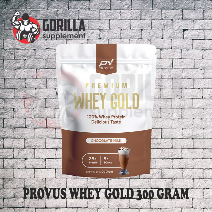 Jual Provus Premium Whey Gold 300 Gram 100% Whey Protein Concentrate Pv ...