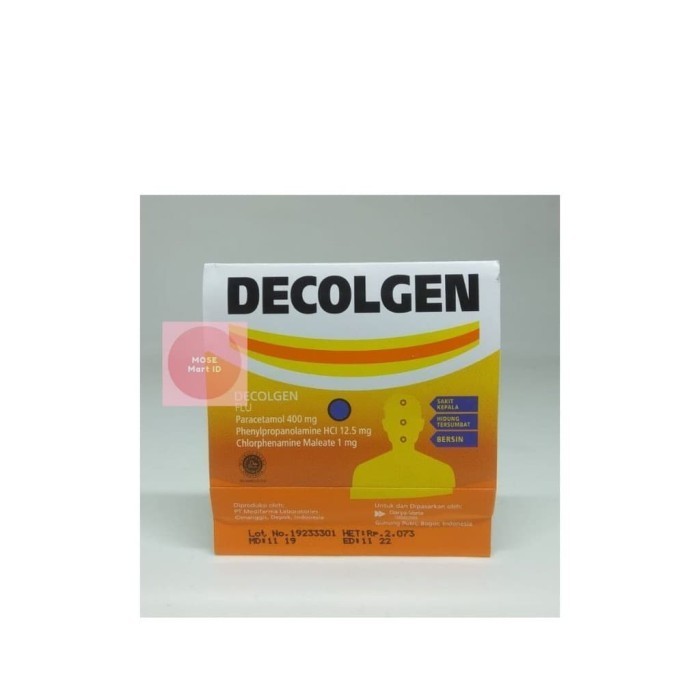 Jual DECOLGEN 4 TABLET | Shopee Indonesia