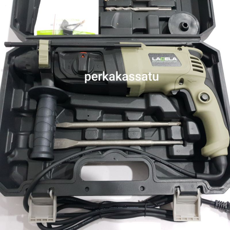 Jual MESIN ROTARY HAMMER 24MM 24 MM 222403 LACELA 3 FUNGSI BOR BETON