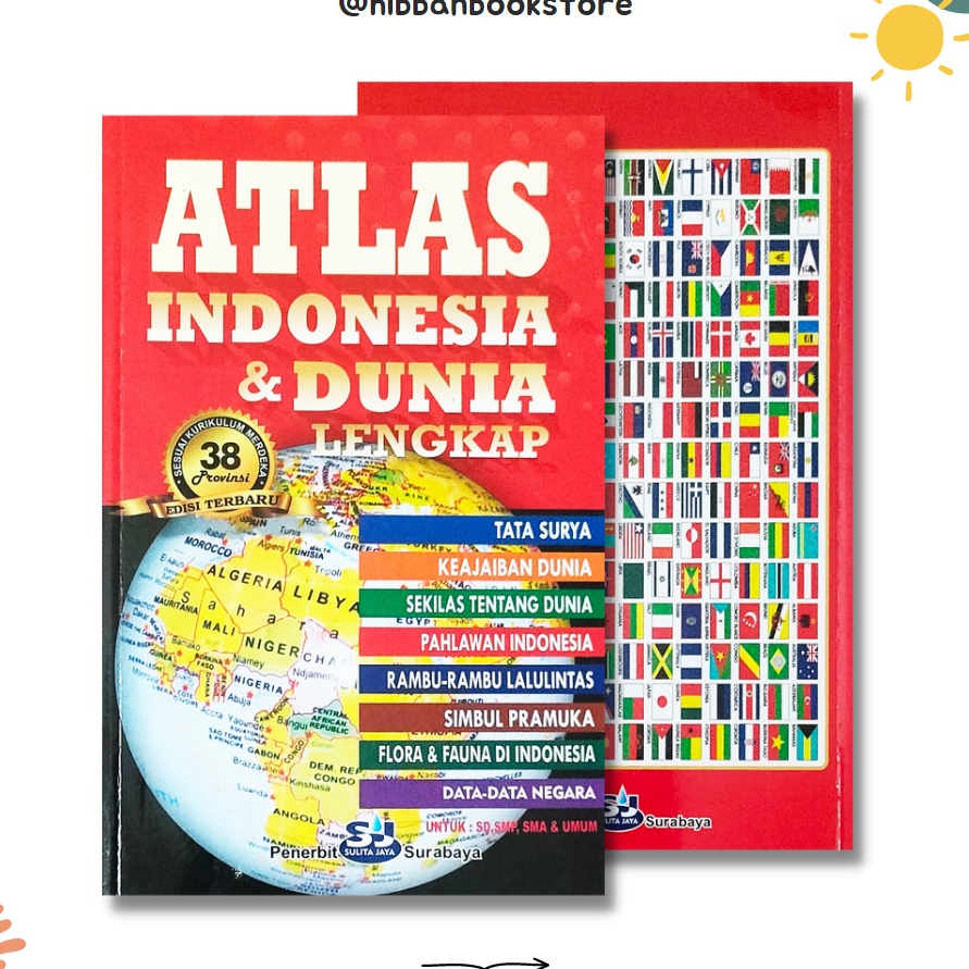 Jual (☞-SLJ ] Buku Atlas Terbaru/Buku Atlas Indonesia Dan Dunia Lengkap ...