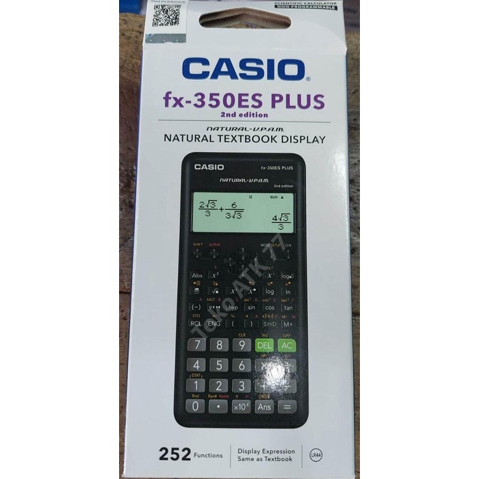 Jual Kalkulator Sin Cos Akar Scientific Casio Fx 82es Plus Bk Sma Kuliah Shopee Indonesia 7730