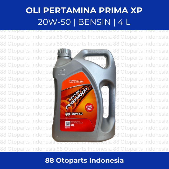 Jual Oli Pertamina Prima Xp Sae 20w 50 4 Liter Shopee Indonesia