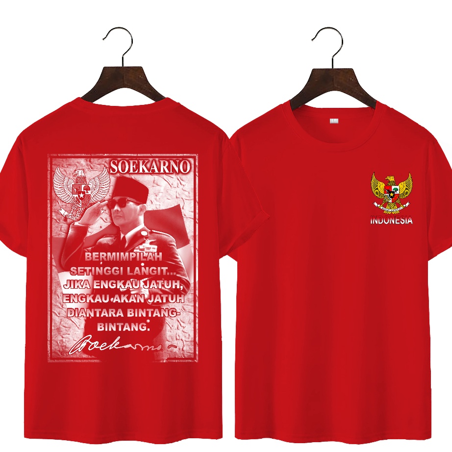 Jual Promo Kaos Distro Unisex Pria Dan Wanita Kaos 17 Agustus 1945