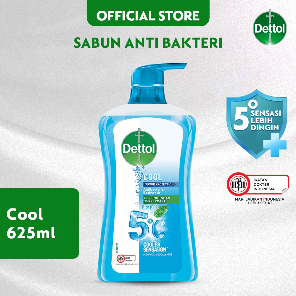 Jual Dettol Sabun Mandi Cair Anti Bakteri Cool 625 Gr Pump | Shopee ...