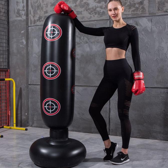 Jual Tiang Samsak Tinju Berdiri Boxing 1.6M Pengisian Angin Alat ...