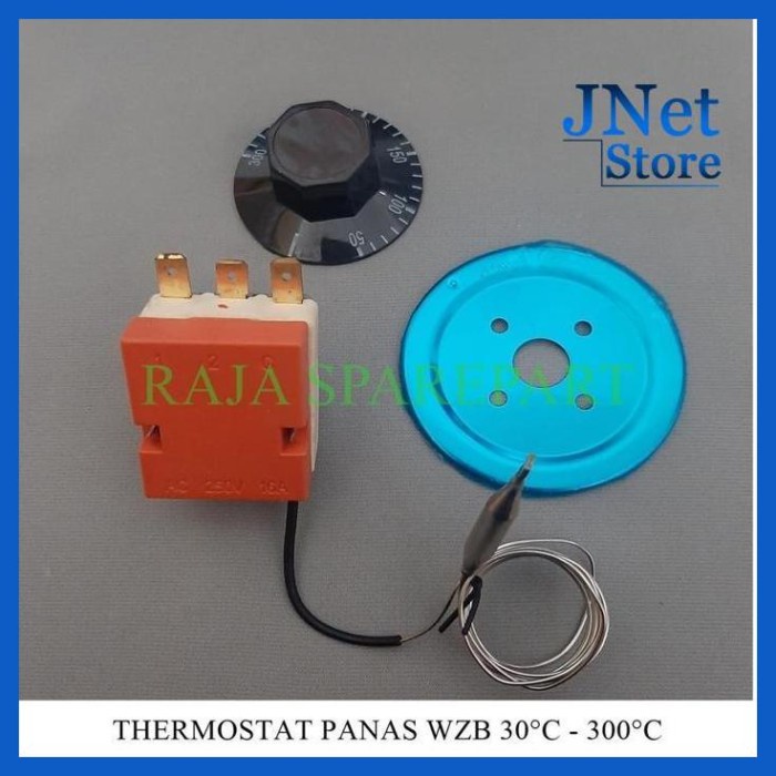 Jual Battom Thermostat Oven 30 300 3Soket / Thermostat Cup