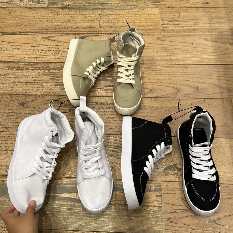 Sepatu high top sneakers deals